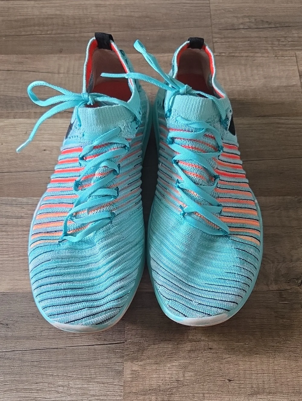 Nike Free Transform Fly Knit Turquoise Athletic Sneakers